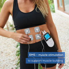 Beurer EM49 EMS programs screen supports targeted muscle training routines