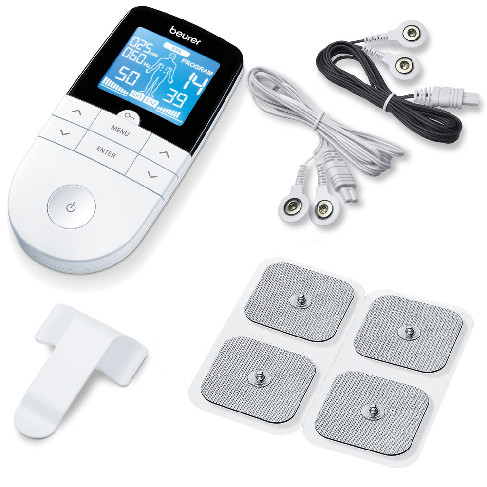Beurer EM49 front panel display for quick therapy setup and program selection