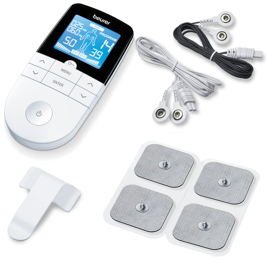 Beurer EM49 front panel display for quick therapy setup and program selection