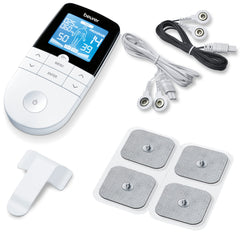 Beurer EM49 front panel display for quick therapy setup and program selection