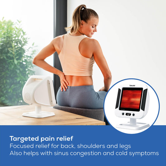 Beurer IL60 angle adjustment enables precise targeting during therapy sessions.