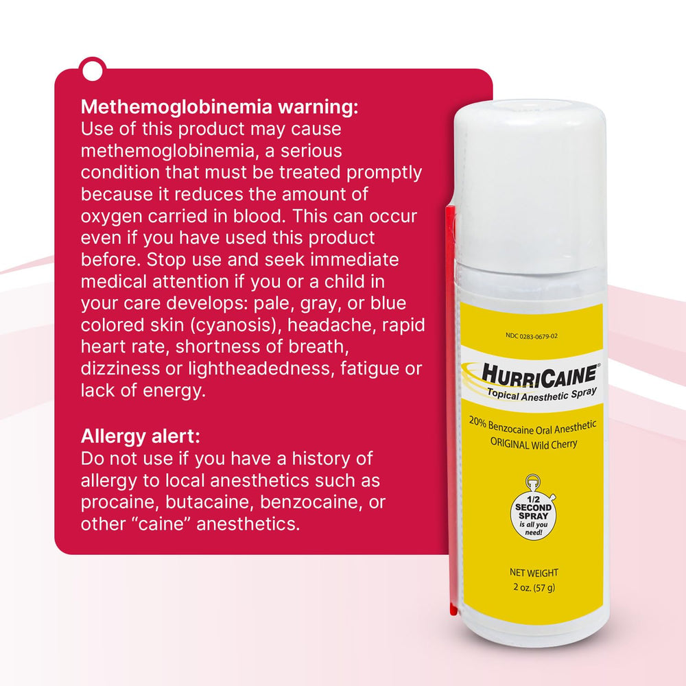 HurriCaine bottle with clear Beutlich label for easy recognition.