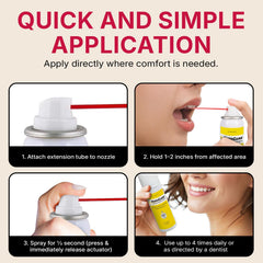 Beutlich HurriCaine soft-mist spray for easy use.