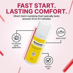 HurriCaine Wild Cherry flavor enhances comfortable use.
