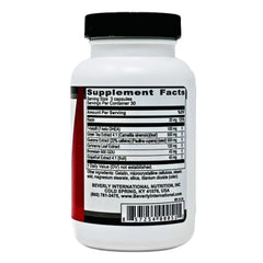 Beverly International 7-Keto Musclean ingredients close-up with guarana and green tea for natural energy.