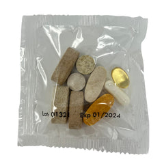 Beverly International Super Pak minerals chelated with hydrolyzed protein for absorption.