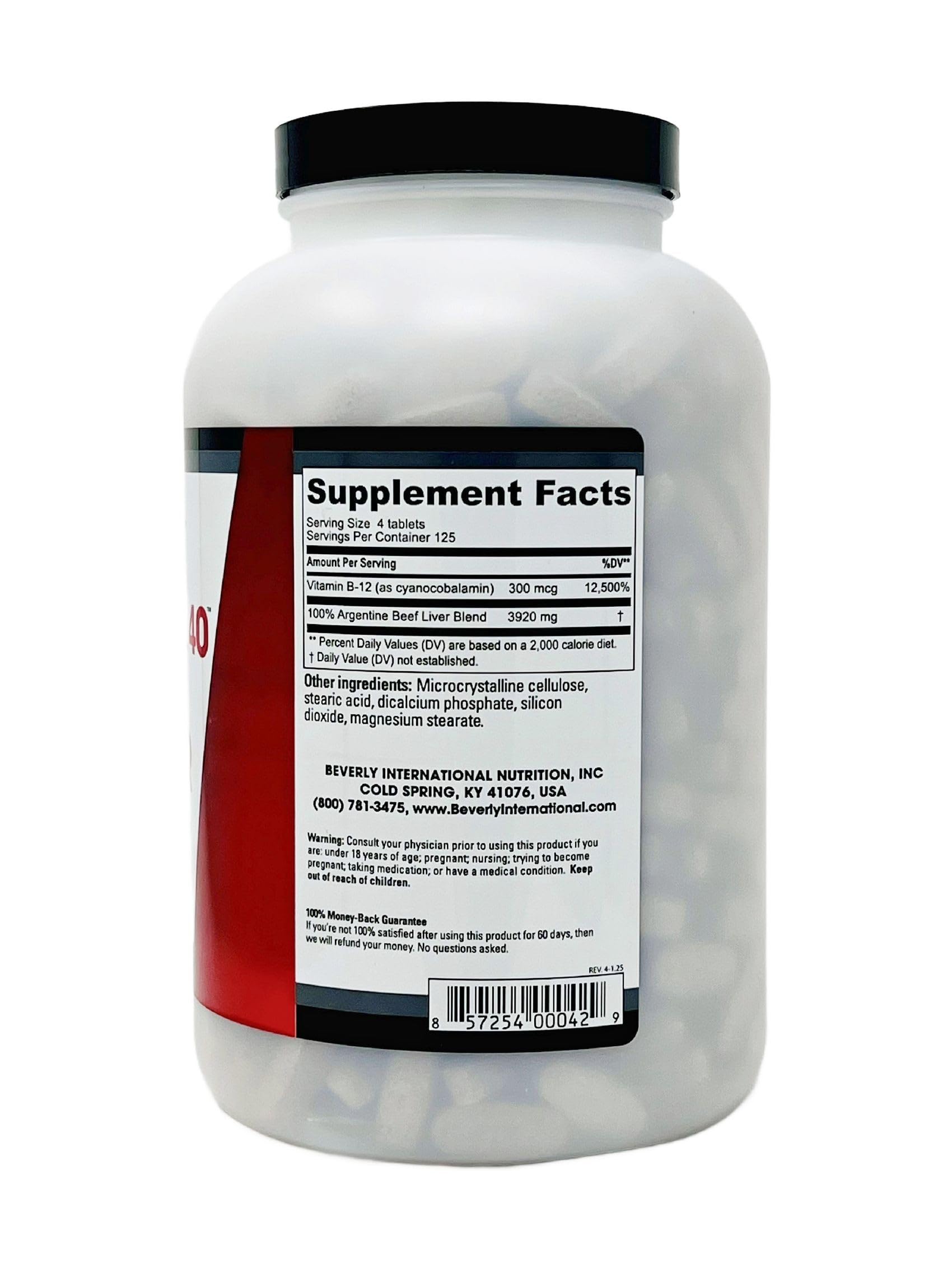 Close-up of Ultra 40 tablets highlighting easy daily dosing for stamina