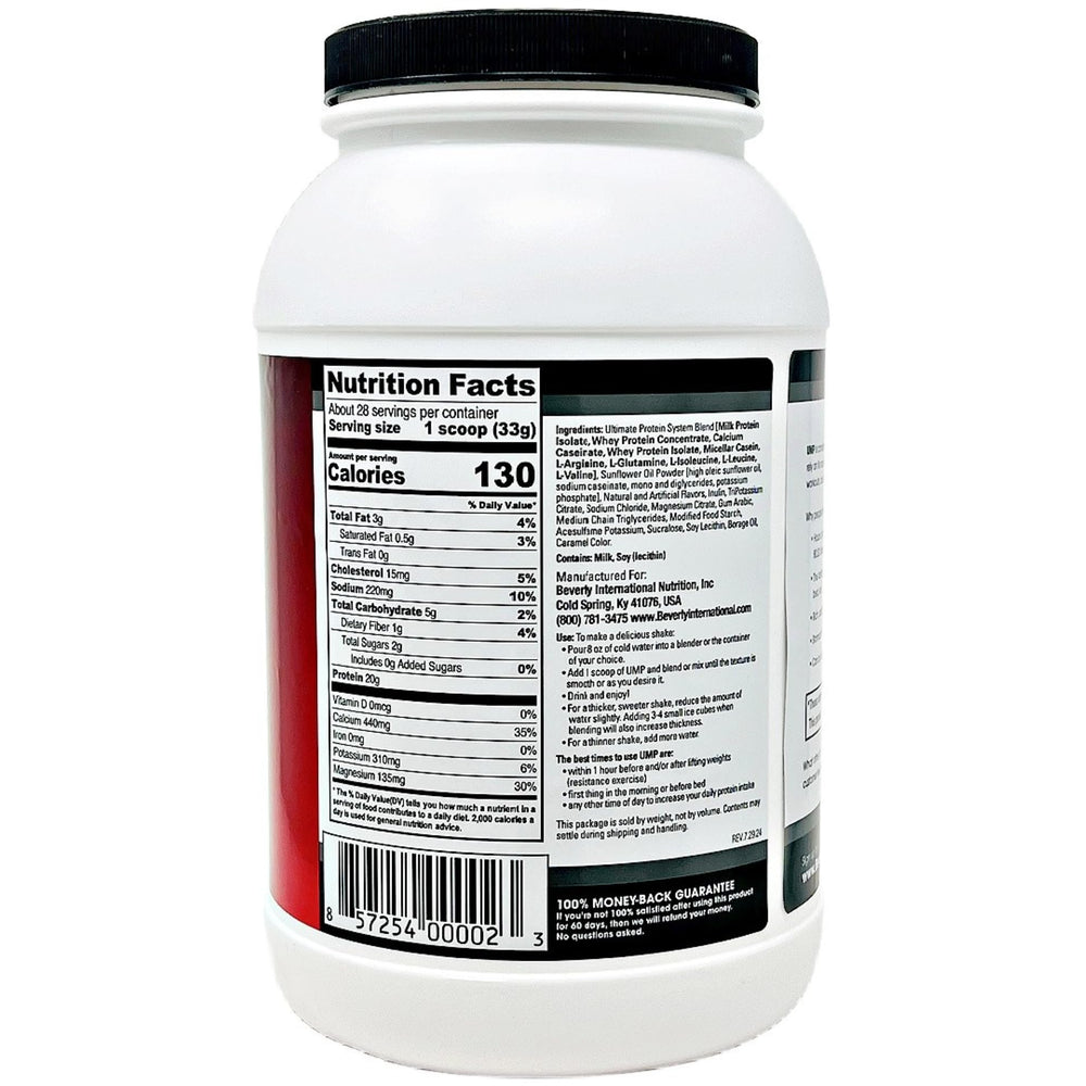 Beverly International UMP protein shake glass ready for lean meals.
