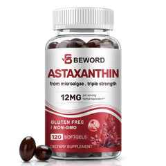 BEWORD Astaxanthin bottle front for daily antioxidant support