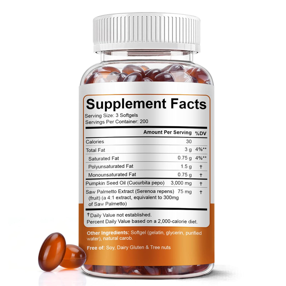 BEWORD softgels capsules close-up showing the potent 2-in-1 formula