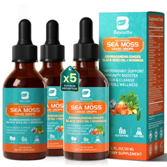 B BEWORTHS Sea Moss Drops bottle with chlorophyll for immune support