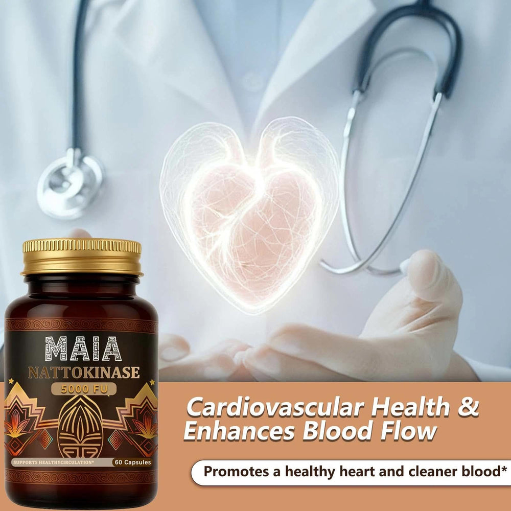 Bexelora Maia nattokinase capsules close-up highlighting high-potency formula