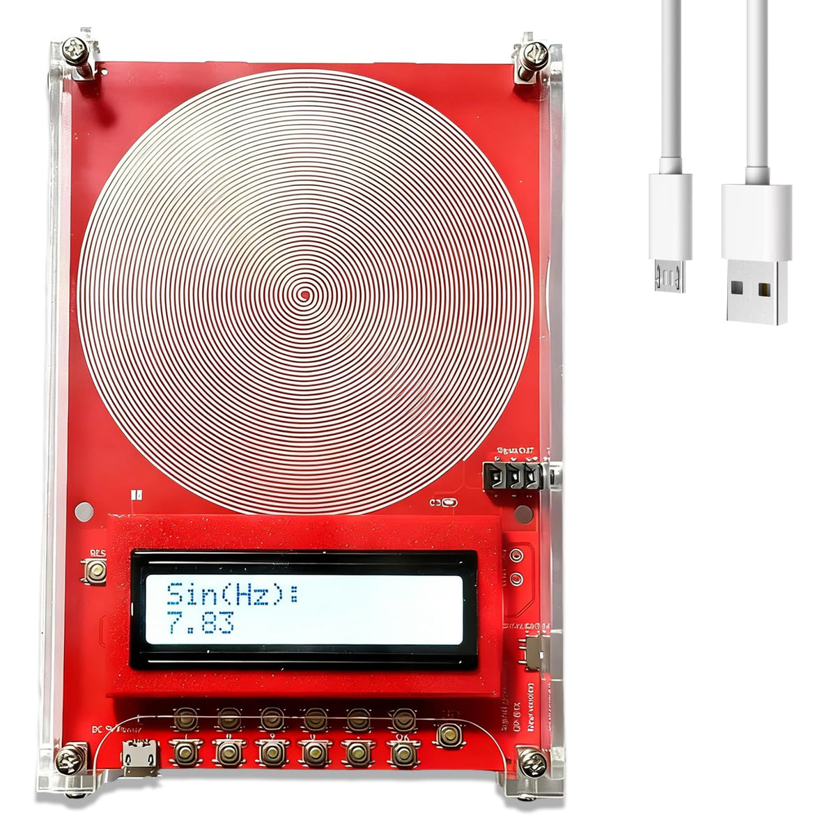 Bexxly Harmonia frequency generator front view for at-home exploration.