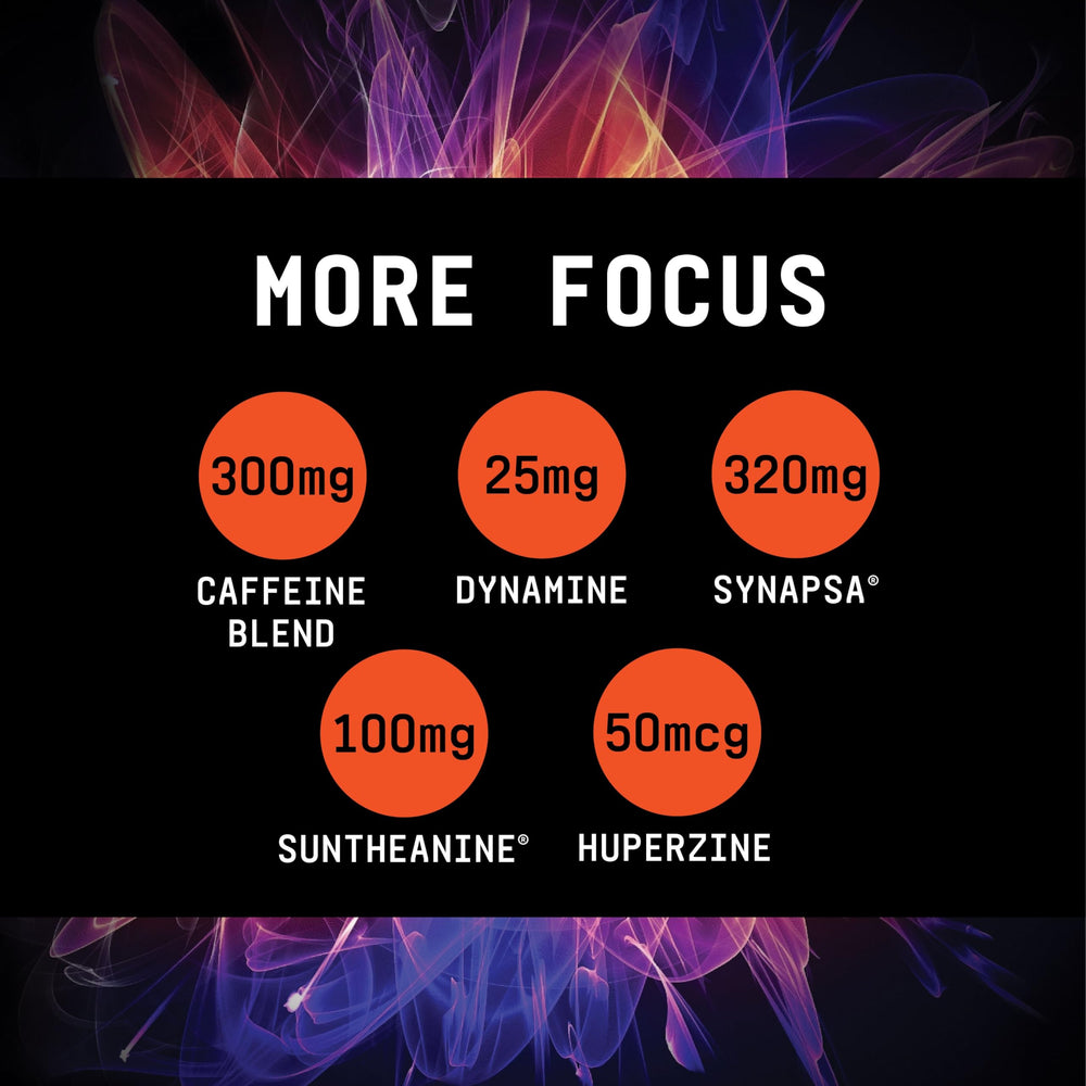 Beyond Raw Burn MF serving size panel with guidance for daily use.