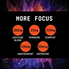 Beyond Raw Burn MF serving size panel with guidance for daily use.