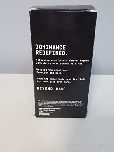 BEYOND RAW DTF label close-up showing Tesnor and MyoTOR ingredients