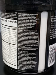 BEYOND RAW LIT AF ingredient panel showing caffeine and compounds.