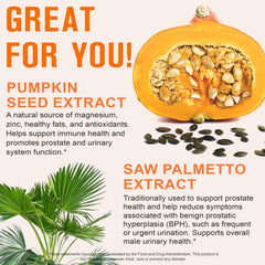 Beyxdu saw palmetto extract capsules pack, part of the 2-in-1 formula.