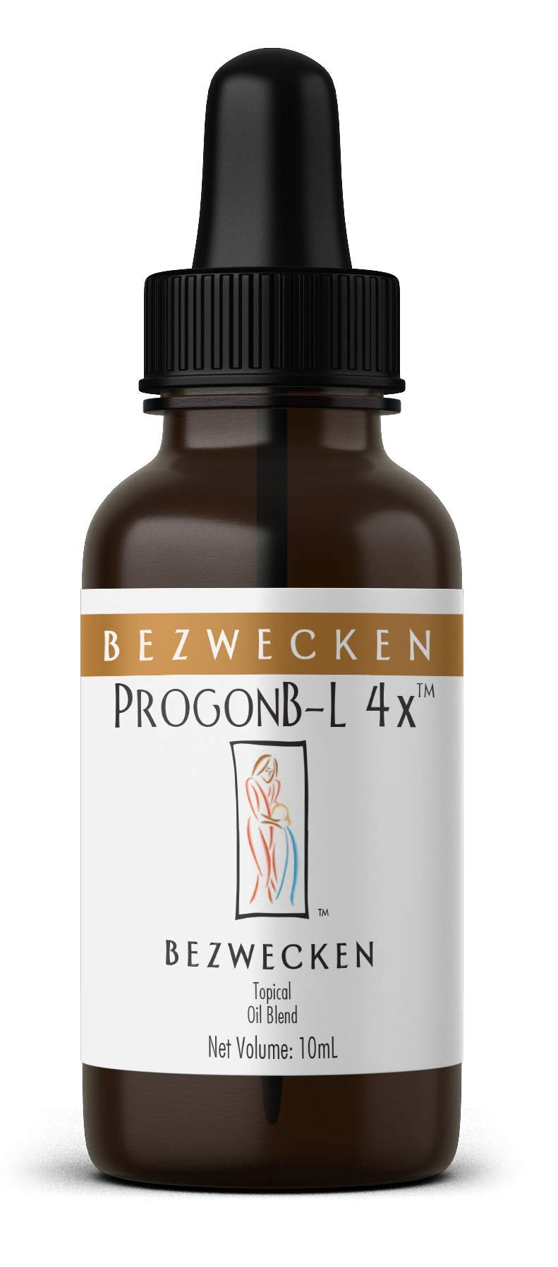Bezwecken ProgonB-L 4X topical oil bottle showing shake-dispense design for even distribution.