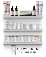 Bezwecken Progonol cream being applied to chest area for symptom support