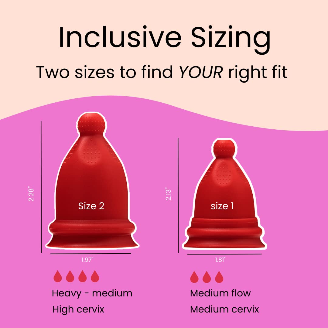 Bfree Cup silicone surface emphasizes hydrophobic material and easy care.