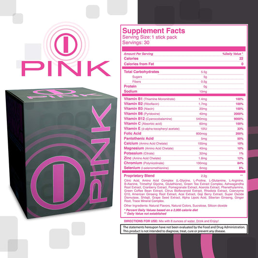 BHIP Pink for Women Alive glass mix shows refreshing flavor for workouts.