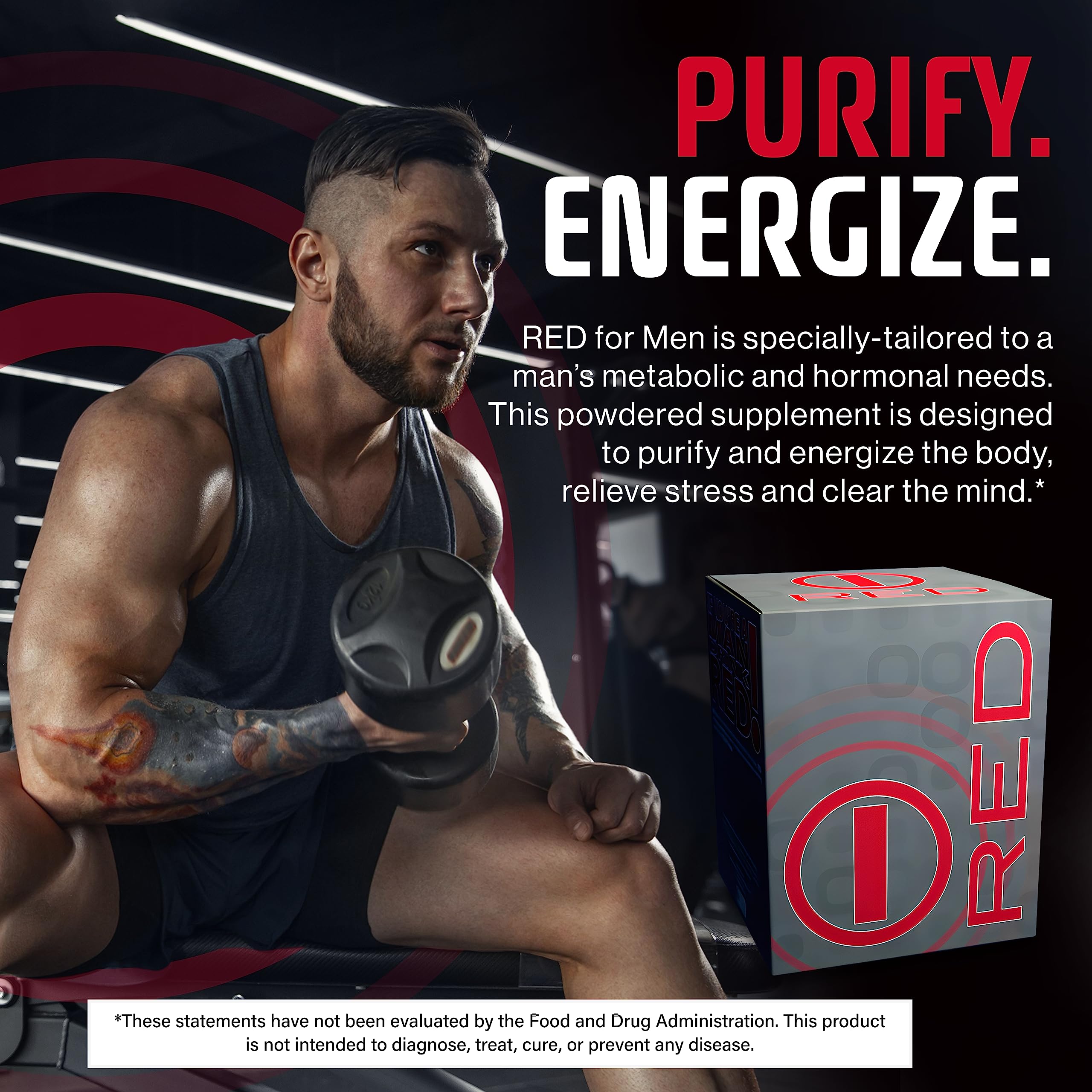 Bhip Red for Men Fit virility support for healthy energy.