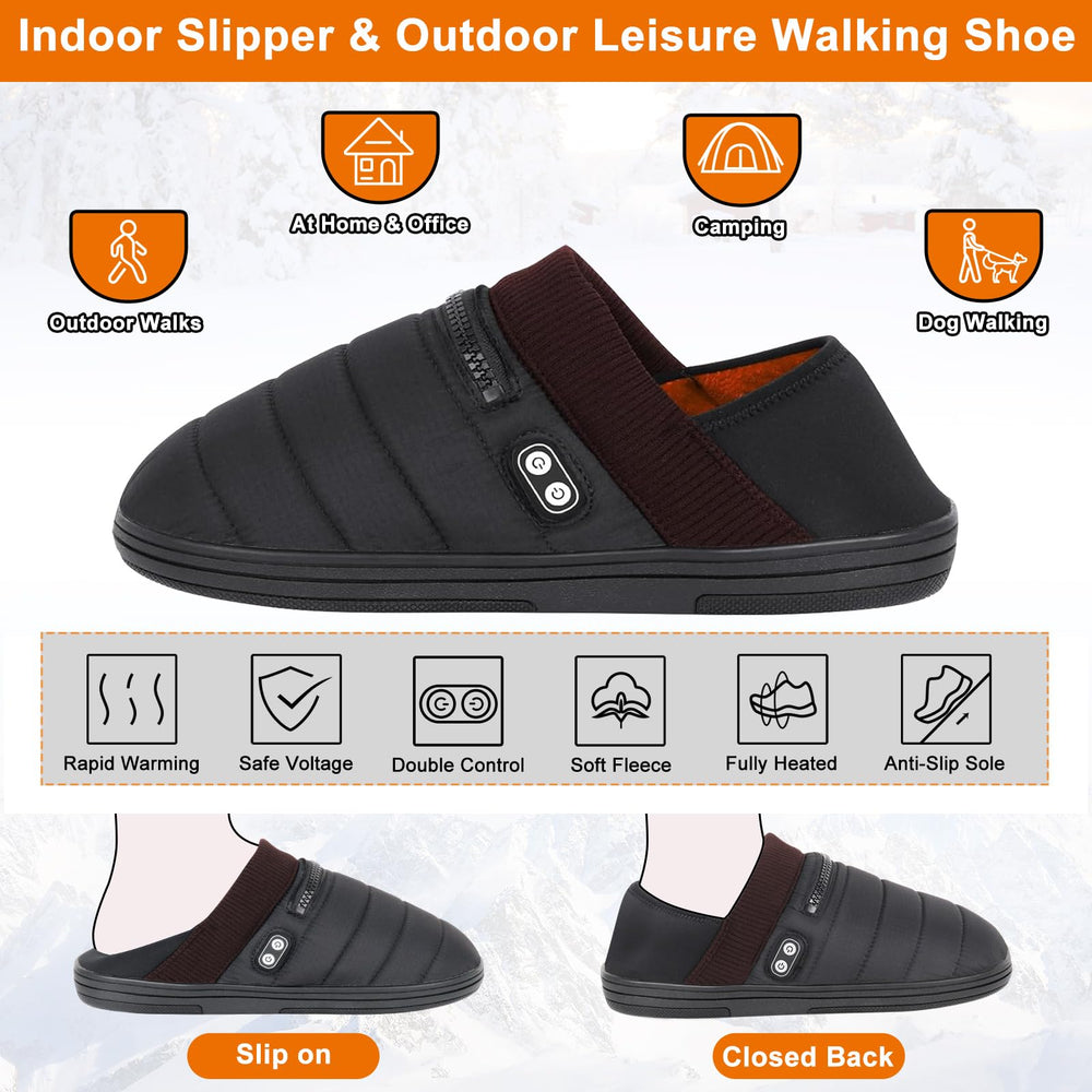 BIAL heated slippers 5000mAh battery for extended warmth.