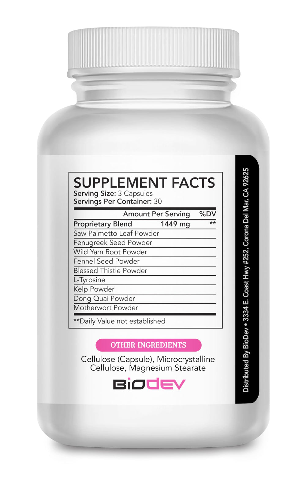 BIODEV Fasst pills tablet closeup highlighting small, easy-to-swallow capsules for daily use