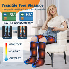BIEAMA leg air massager full-leg wrap surrounding feet to thighs