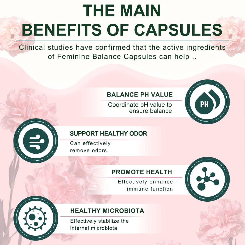 BiFi Nutra Feminine Balance packaging highlighting natural ingredients.