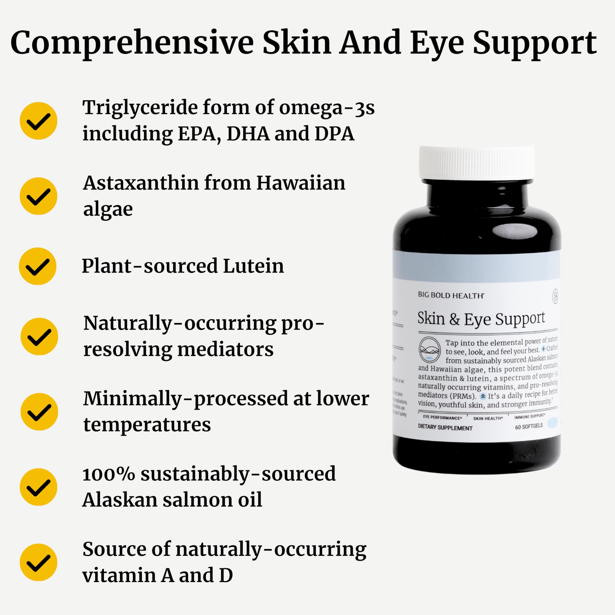 BIG BOLD HEALTH Lutein and astaxanthin capsules for eye health support.