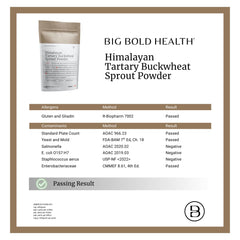 BIG BOLD HEALTH Himalayan Tartary Buckwheat Sprout Powder yogurt use-case demonstrates versatile nutrition.