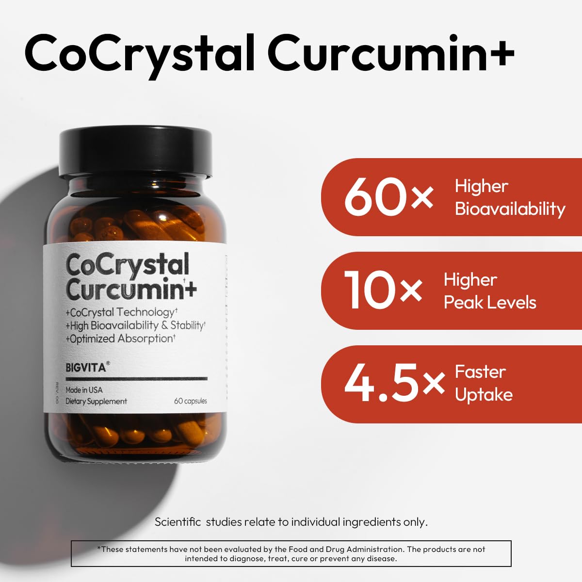 BIGVITA daily wellness routine with Curcumin+ capsules