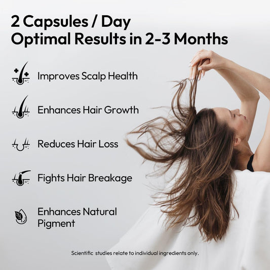 Close-up of BIGVITA capsules showing the easy daily intake routine