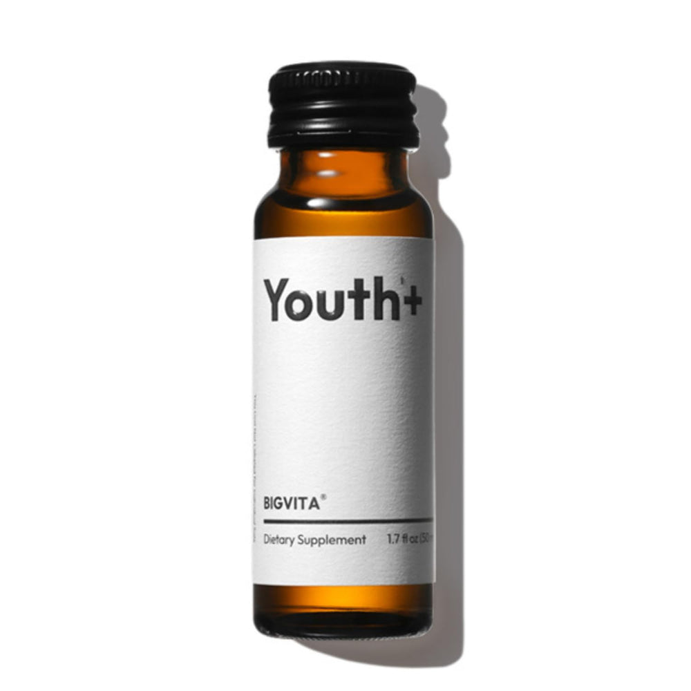 BIGVITA Youth+ bottle front showcasing ready-to-drink formula for daily vitality.