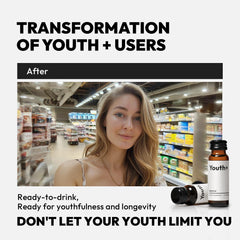 BIGVITA Youth+ vegan badge emphasizes clean, allergen-conscious beauty support.