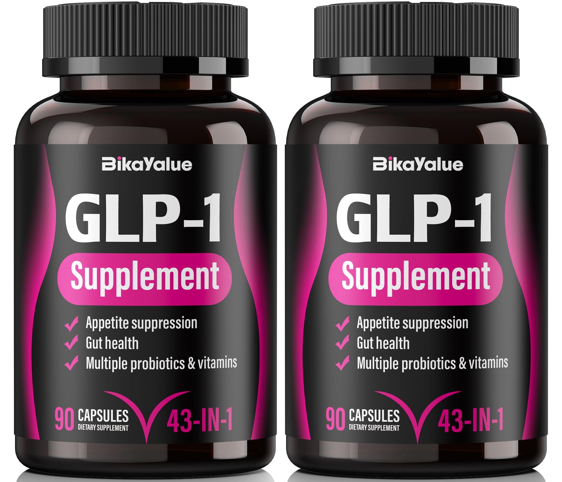 BIKAYALUE GLP-1 bottle front for gut wellness in daily routine