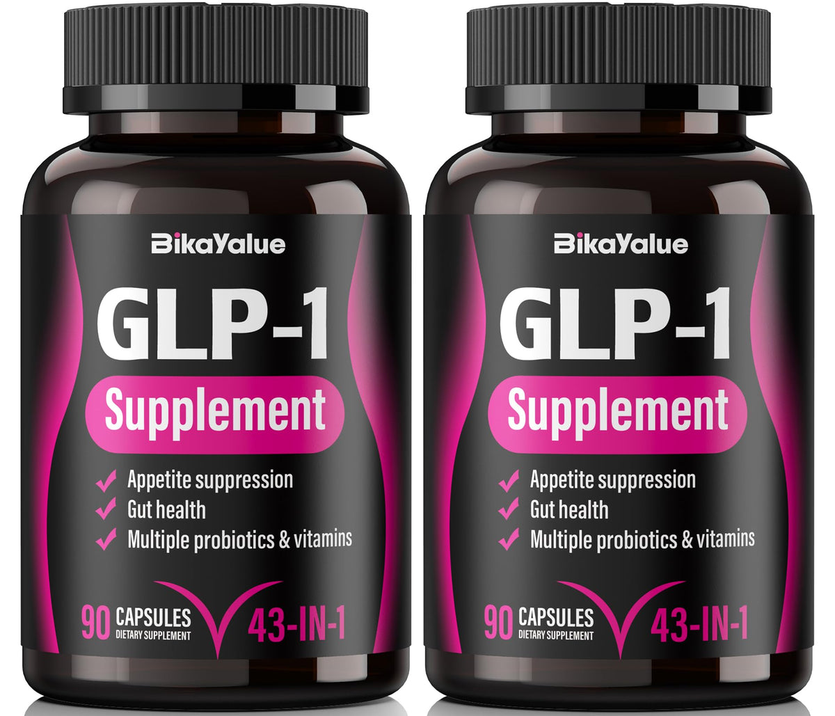 BIKAYALUE GLP-1 bottle front for gut wellness in daily routine
