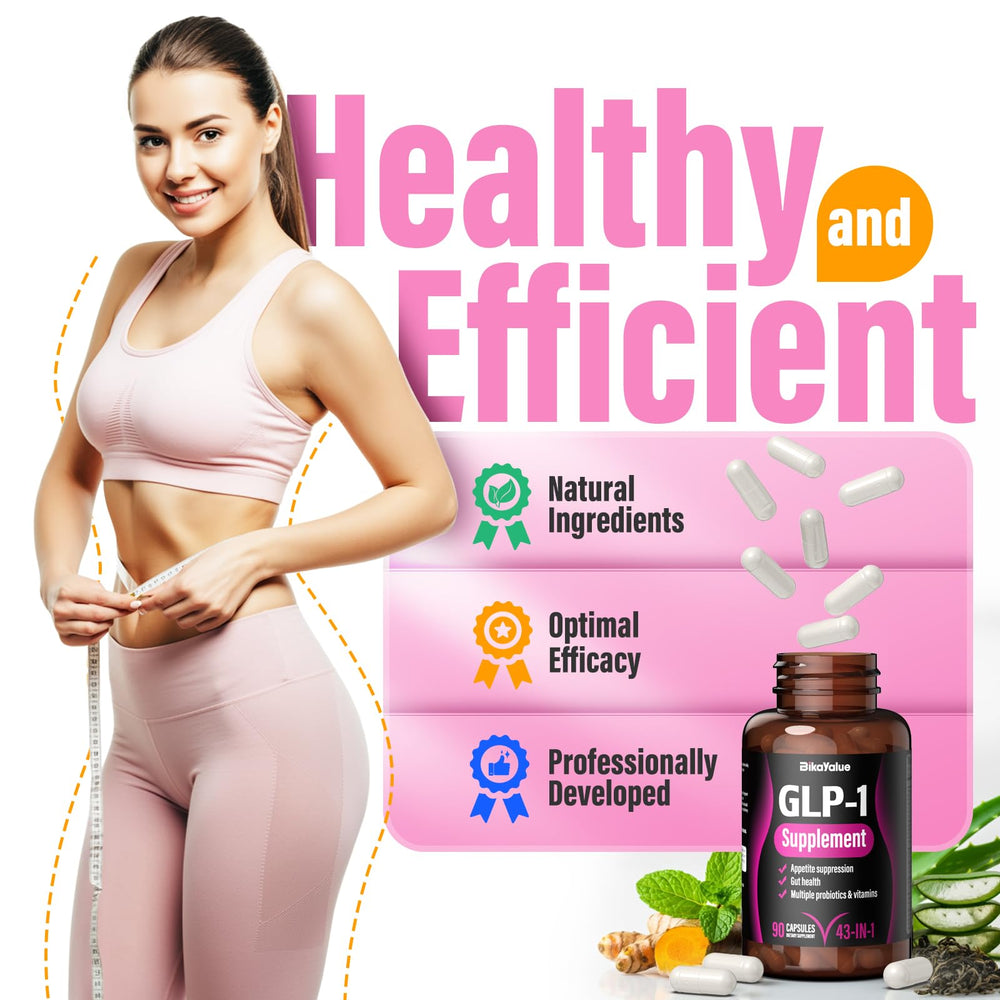 BIKAYALUE GLP-1 capsules closeup with probiotic blend