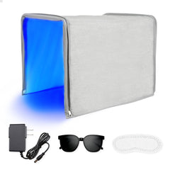Biliblanket foldable design enables easy storage during newborn blue light therapy.