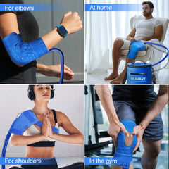 BilinavyNew package includes knee machine, hose, pad, controller, and cord