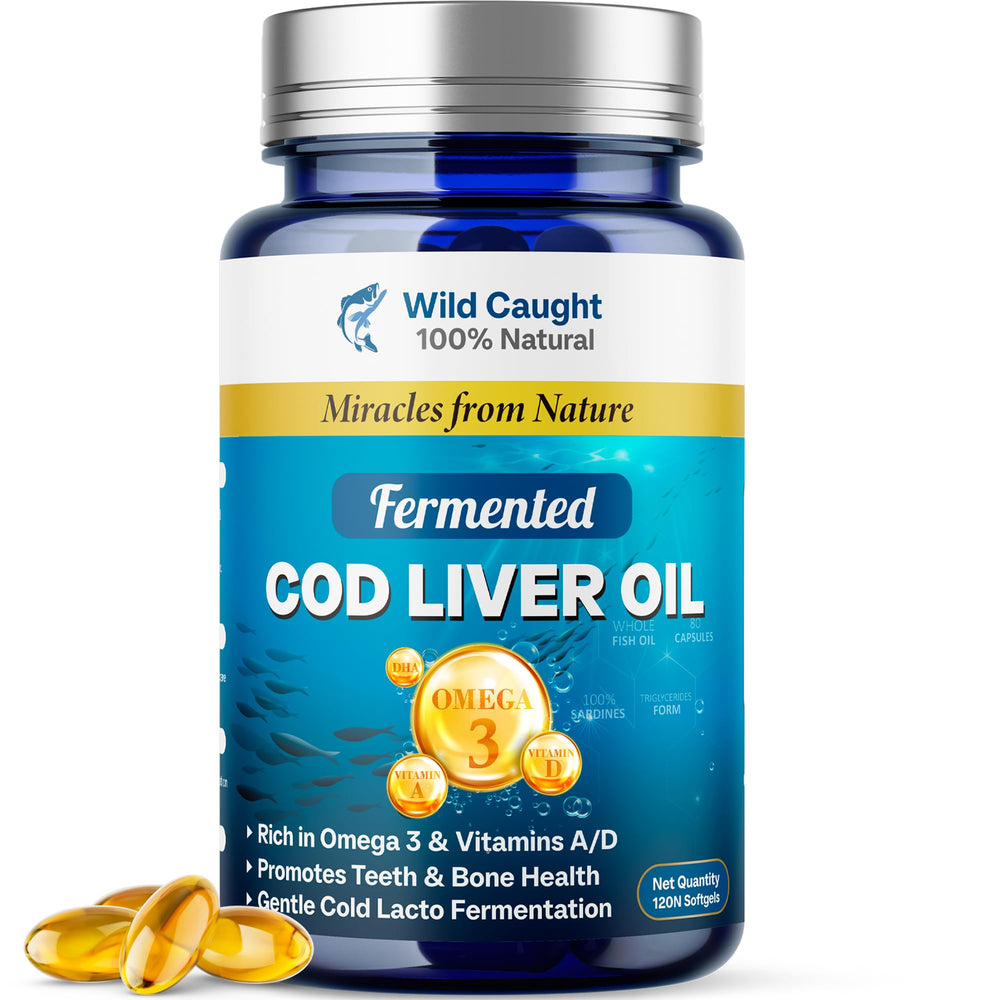 Bingbrofam fermented cod liver oil bottle for daily nutrition.