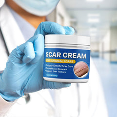 Bingbrofam Scar Cream on skin aftercare shot demonstrating confidence-enhancing use