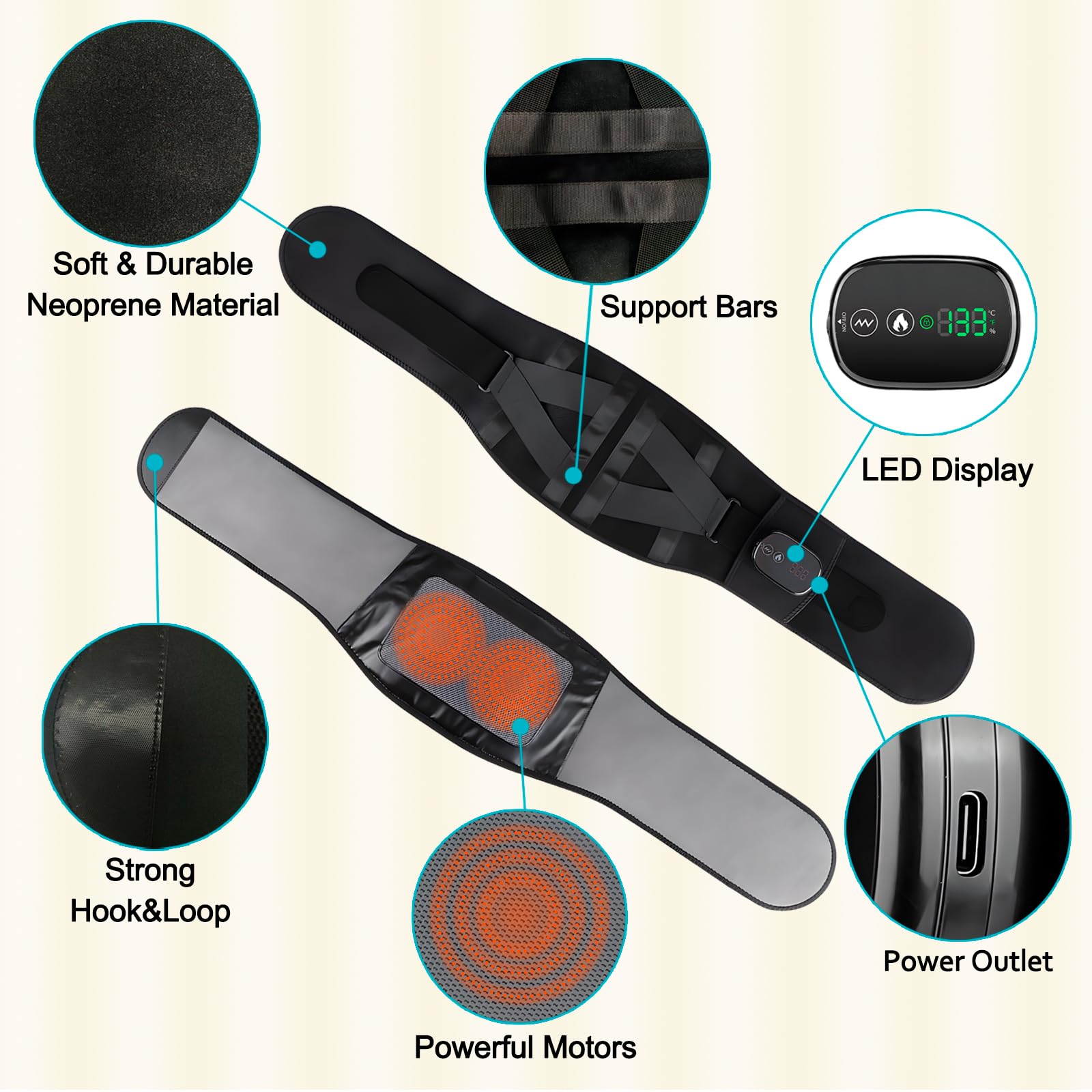BINGONE adjustable belt strap for a secure, comfortable fit