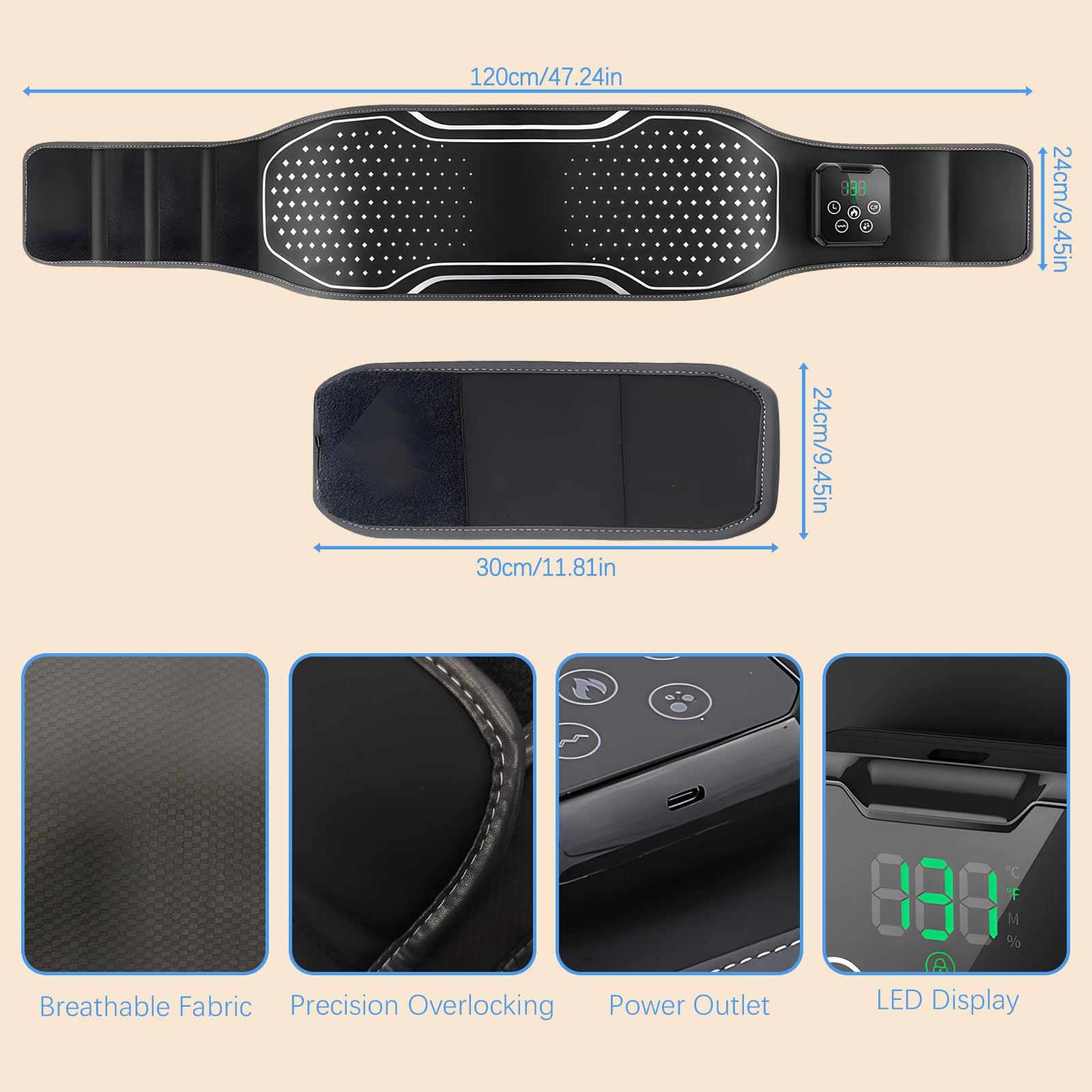 BINGONE adjustable neoprene strap ensures a secure, comfortable fit.