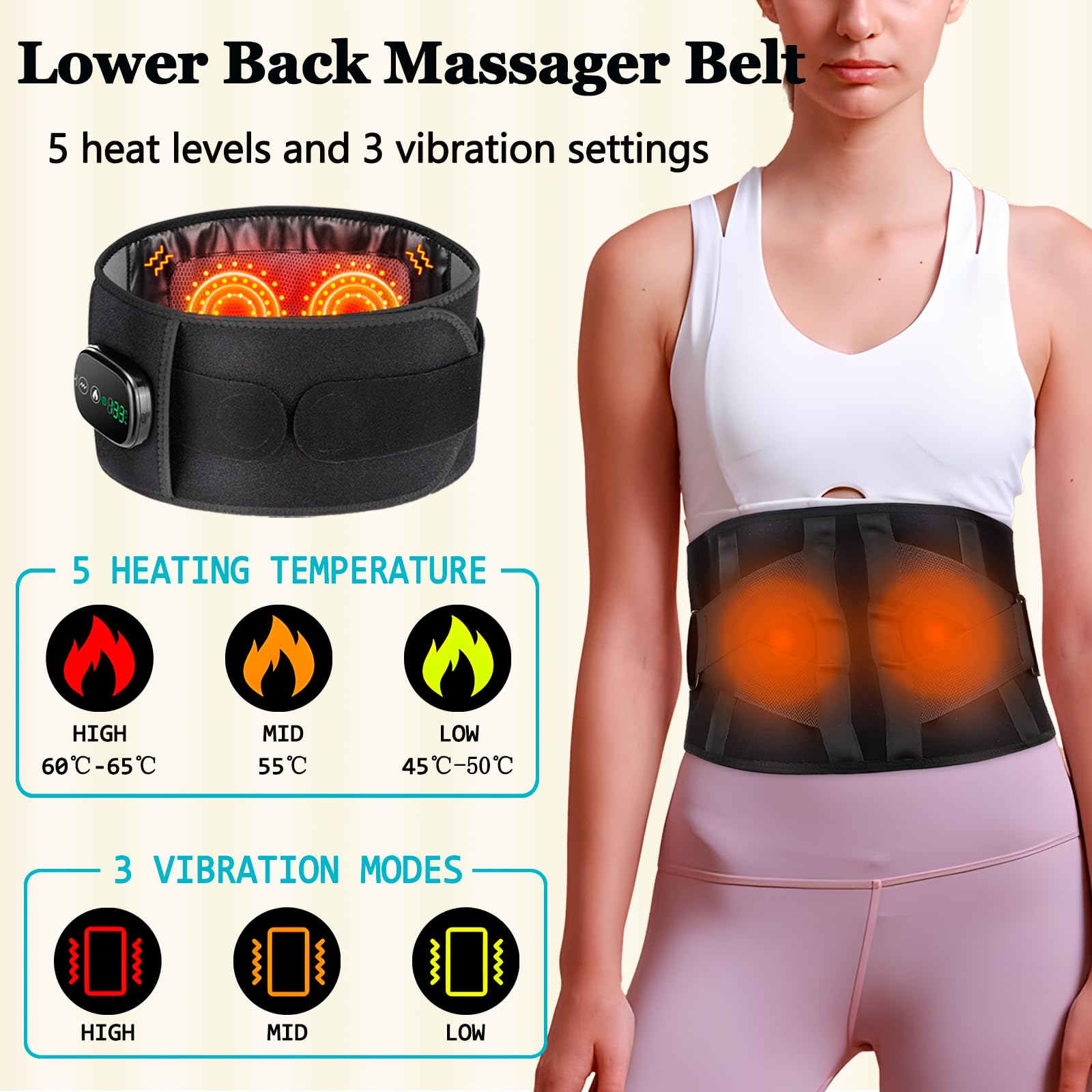 BINGONE heating pad with 9.2-inch coverage for broad warmth