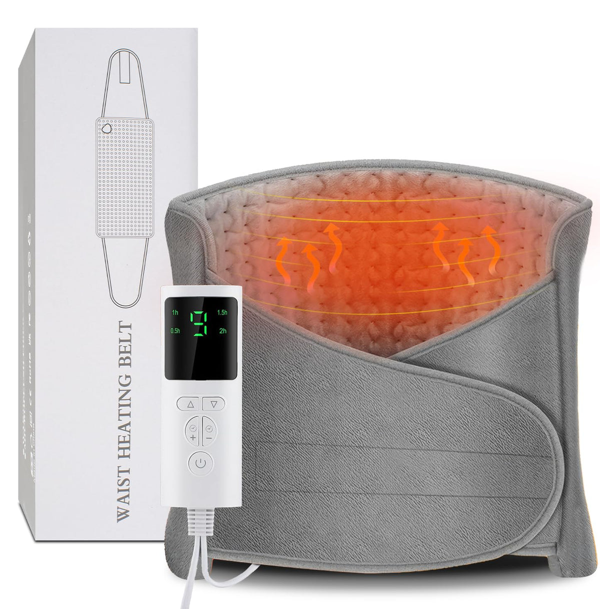 BINGONE wearable heating pad provides full back coverage for comfort