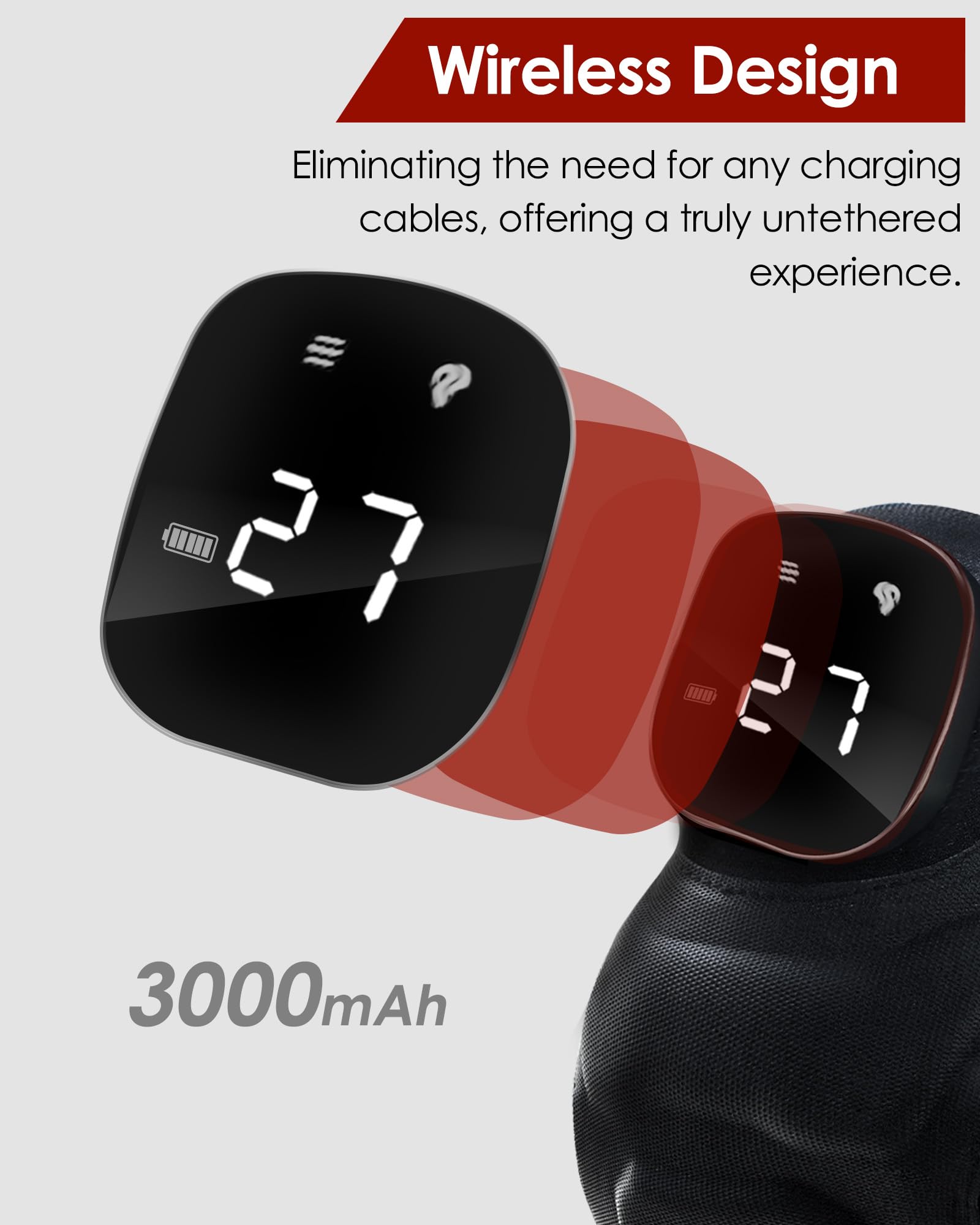 BINODIC knee brace battery pack enables wireless use on the go.
