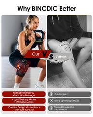 BINODIC knee brace massage modes provide deep relaxation during recovery.